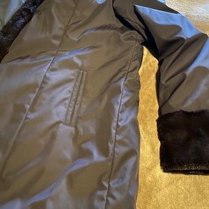 NWTAuthentic Dennis Basso Faux Fur Reversible Coat